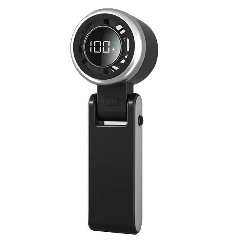Handheld High-speed Mini Little Fan Foldable Handheld Digital Display Fan